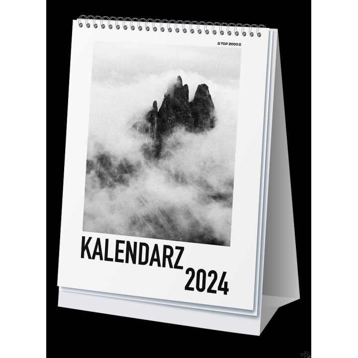 Kalendarz TOP 2000 BIURKOWY 2024 tygodniowy pionowy 400177505