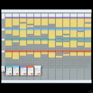 Planer roczny T-Card Nobo, 13 kolumn, 32 okienka 2990700 SALE