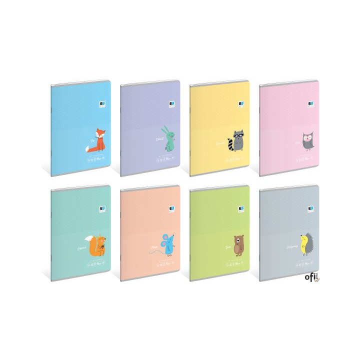 Zeszyt A5 32k kratka BEBE KIDS Pastel 1298 INTERDRUK