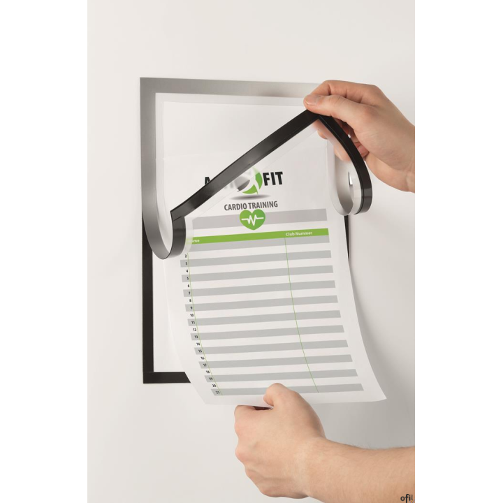 Duraframe NOTE A4 samoprzylepna ramka srebrna DURABLE 499323 1 sztuka