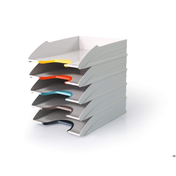 VARICOLOR  MIX TRAY SET, tacki na dokumenty, wielokolorowy 770427 Durable