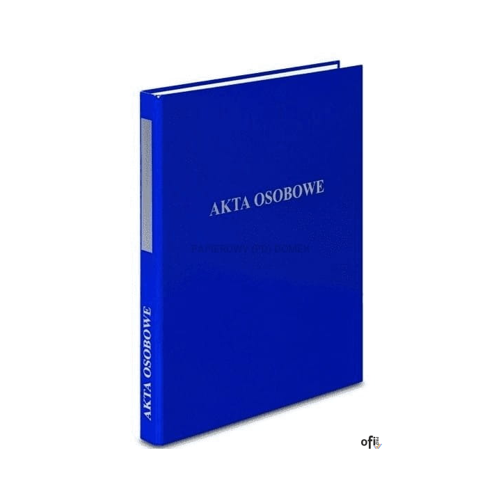 Segregator A4/2, dwuringowy, AKTA OSOBOWE niebieski VAUPE, 030/03