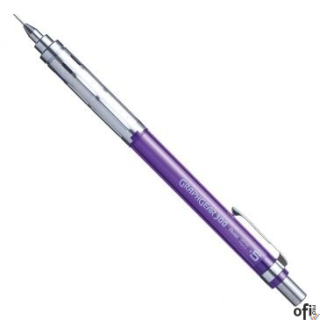 Ołówek automatyczny Pentel 0,5 mm GRAPHGEAR 300 transparentny fioletowy PG315-TVX