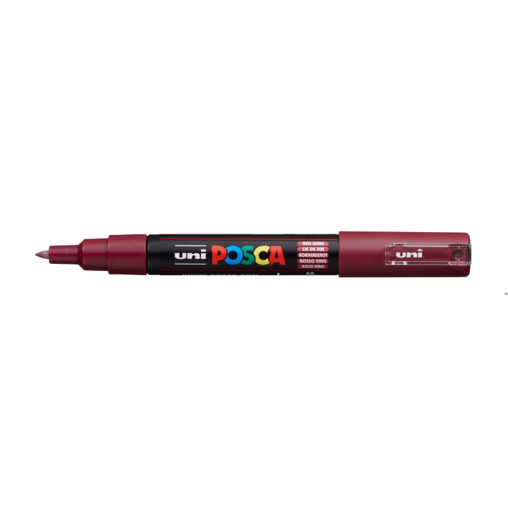 Marker z tuszem pigmentowym PC-1M ciemno-czerwony POSCA UNPC1M/DCCE