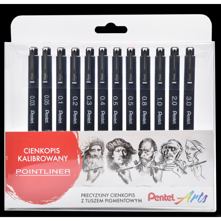 CIENKOPIS KALIBROWANY POINTLINER mix 12 szt. S20P-ST12PL Pentel