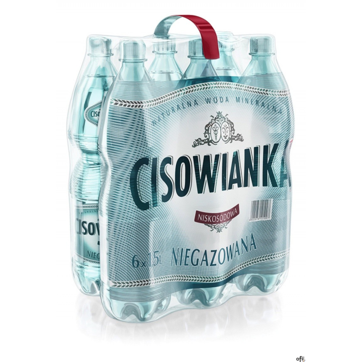 Woda CISOWIANKA 1.5l niegazowana zgrzewka 6 szt. KAUCJA