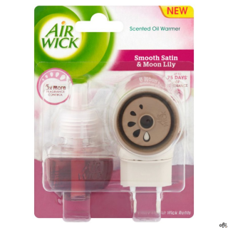 AIR WICK odświeżacz Elektryczny komplet 19ml Księżycowa Lilia Zmysłowa  Satyna 18123