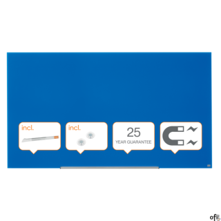 Szklana tablica Nobo Impression Pro 1900x1000mm, niebieska