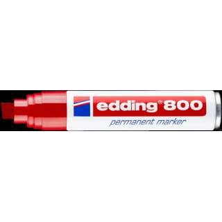 Marker E-800 EDDING czerwony końcówka ścięta 12 mm (X)