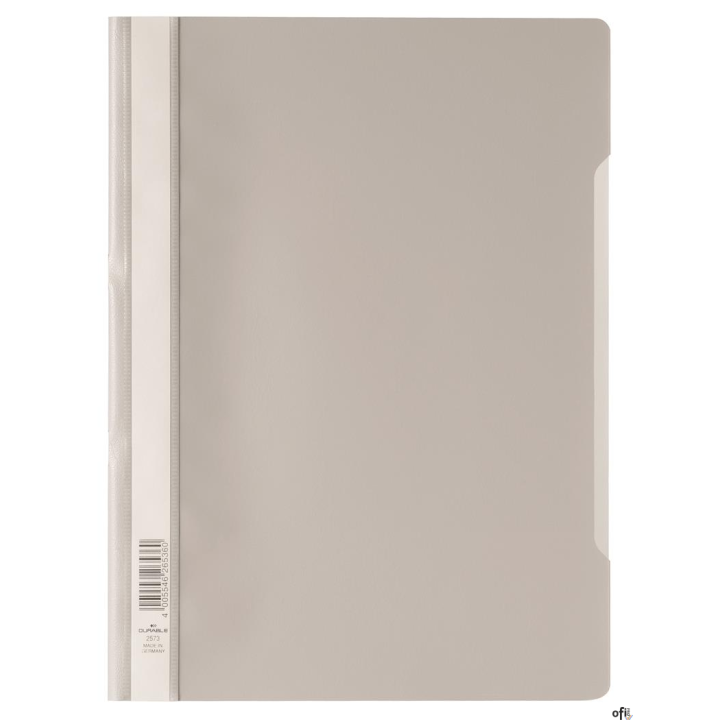Skoroszyt A4 z przezroczystą okładką z PP szary 257310 DURABLE (50)