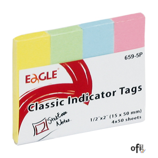 Zakładki indeksujące pastel papierowe 15x50mm 150-1243 4kol. po 50k