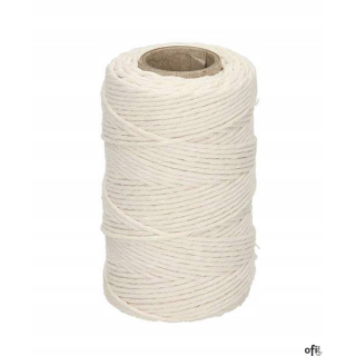 Nici lniane białe DRATWA 100g 120m sznurek