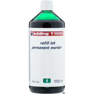 Tusz do markerów permanentnych 1000 ml zielony EDDING T1000/004/ZI
