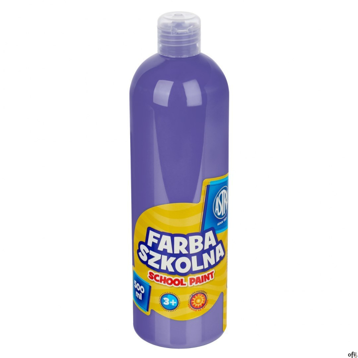 Farba szkolna Astra 500 ml - fioletowa, 301112005
