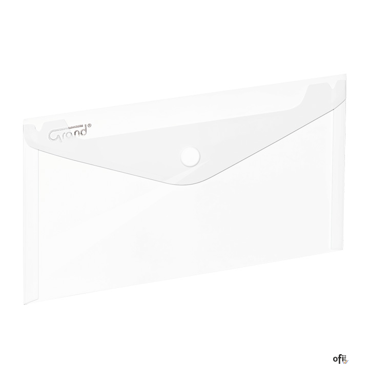 Teczka kopertowa na zatrzask DL ZP-046 biała GRAND 120-1868