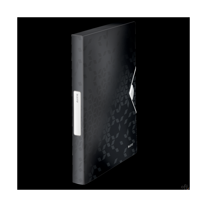 Teczka z gumką PP Leitz WOW, 30 mm, czarna 46290095