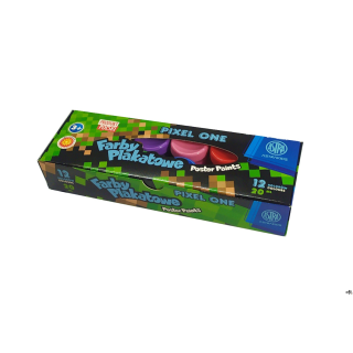 Farby plakatowe Pixel One 12 kolorów 20 ml ASTRA, 301221006