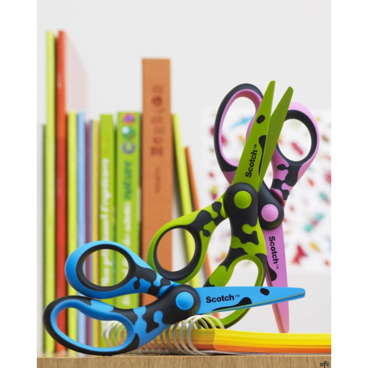 Nożyczki dla dzieci Scotch_ (DECO), 13cm, ergonomiczne, blister, mix kolorów