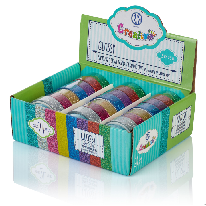 Taśma dekoracyjna brokatowa Glossy  ASTRA, 421118001