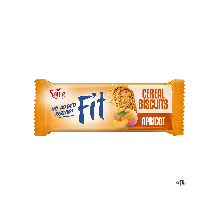 Ciasteczka owsiano-zbożowe z morelą Fit bez cukru 50g SANTE