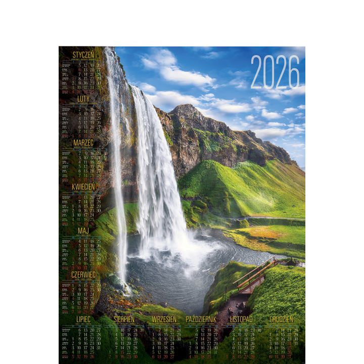 Kalendarz Plakatowy B-1, P02 - WODOSPAD 2027