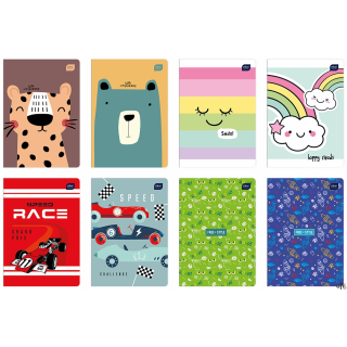 Zaokrąglone rogi. Wodoodporna i wytrzymała polipropylenowa okładka doskonale ochroni wszystkie ważne notatki przed zniszczeniem,