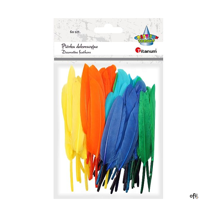 Piórka 6 kol.15cm (60) 338582 TITANUM