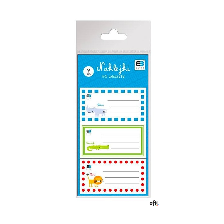 Naklejki na zeszyt B&B KIDS INTERDRUK 9389