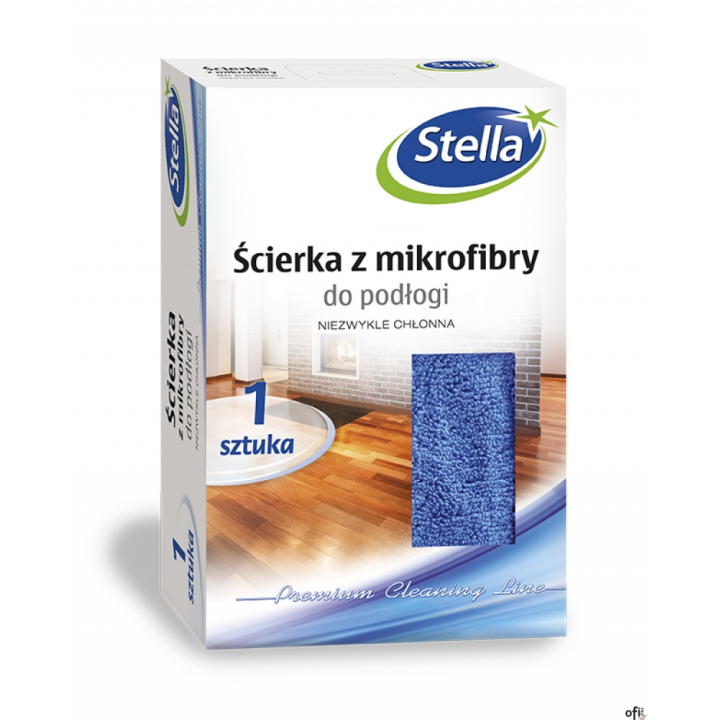 Ścierka do podłogi z mikrofibry 50x60 dwustronna STELLA PS-5802