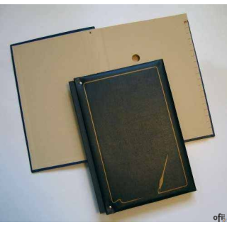 Teczka do podpisu 20k. harmonijka, gąbka, czarna   WARTA  1824-920-014