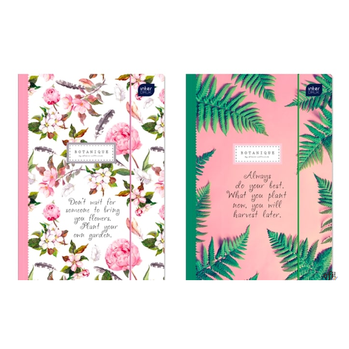 Teczka z gumką A4+ LUX UV BOTANIQUE  INTERDRUK *9103