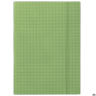 Teczka z gumką w kratę zielona FEP06 (X)