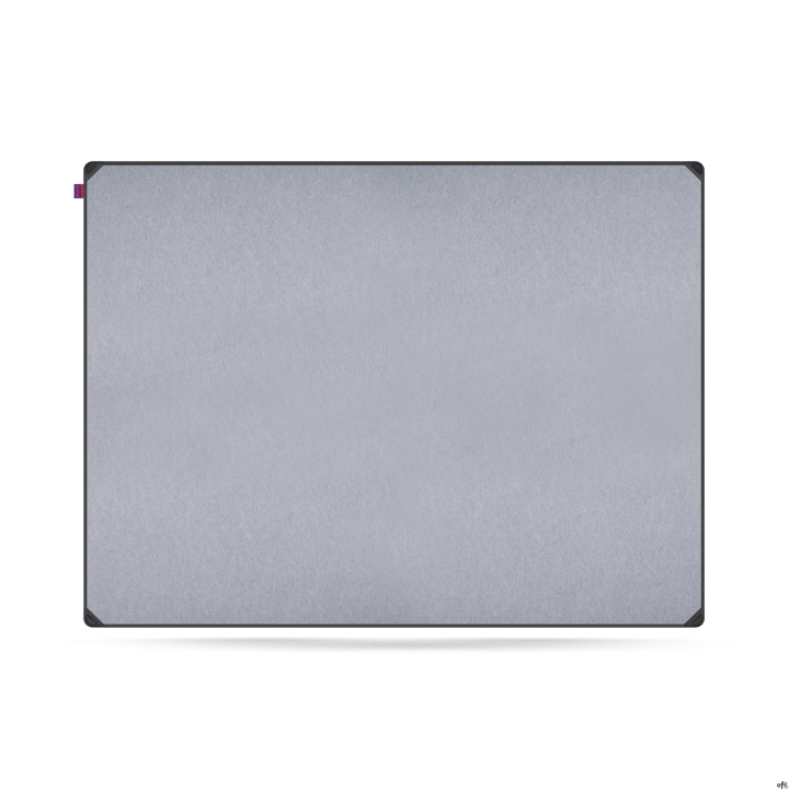 Tablica filcowa MEMOBE IDEA, Powierzchnia popielata, rama aluminiowa EDGE, 120X90 CM MITF120090.81.60.51