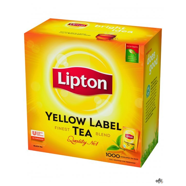 Herbata LIPTON Yellow Label 1000 saszetek (10 tacek x 100saszetek)