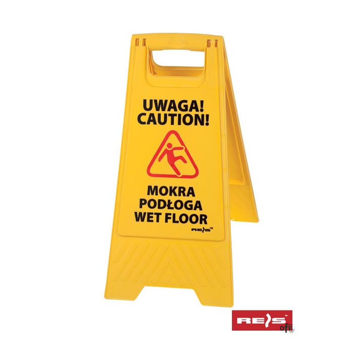 Stojak ze znakiem Wet FLOOR / MOKRA PODŁOGA REIS