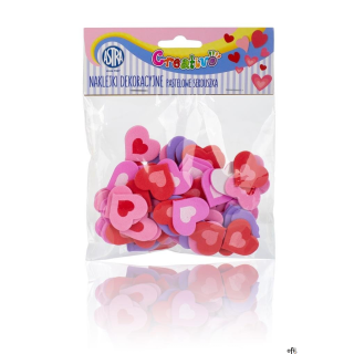 Naklejki samoprzylepne na piance - Pastelowe serduszka ASTRA, 335119002