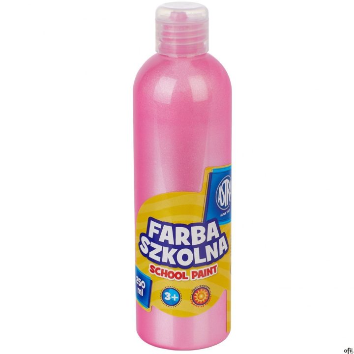 Farba szkolna Astra 250 ml - perłowa różowa, 301217038 SALE