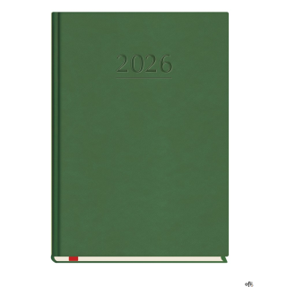 Terminarz Popularny A5 2027, zielony, kalendarz 1 tydzień na 2 stronach, Michalczyk i Prokop T-209V-Z2