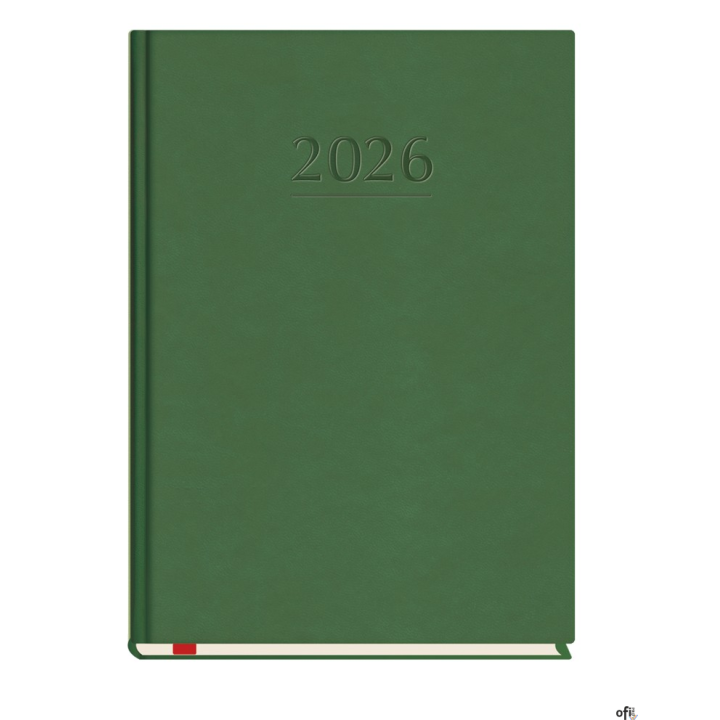 Terminarz Popularny A5 2027, zielony, kalendarz 1 tydzień na 2 stronach, Michalczyk i Prokop T-209V-Z2