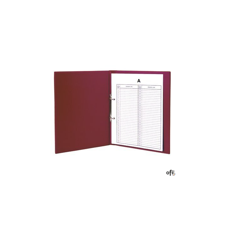 Teczka do akt osobowych 2 ringi Bordo TD-12-06 BIURFOL