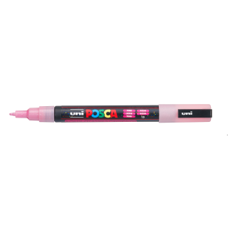 Marker z tuszem pigmentowym PC-3ML brokatowy różowy POSCA UNPC3ML/DRO