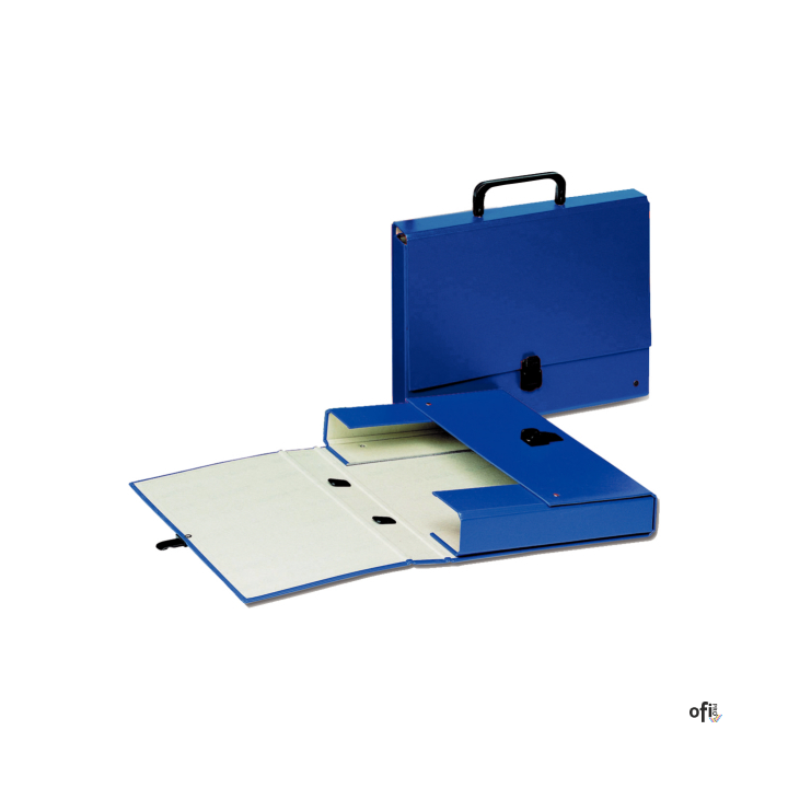 Teczka tekturowa z rączką grzbiet 40mm niebieska ESSELTE 99335