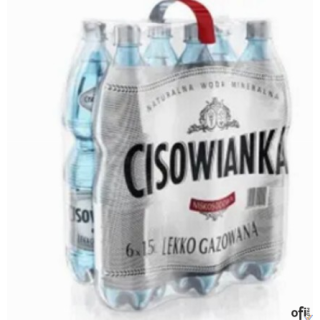 Woda CISOWIANKA 1.5l lekko gazowana zgrzewka 6 szt. KAUCJA