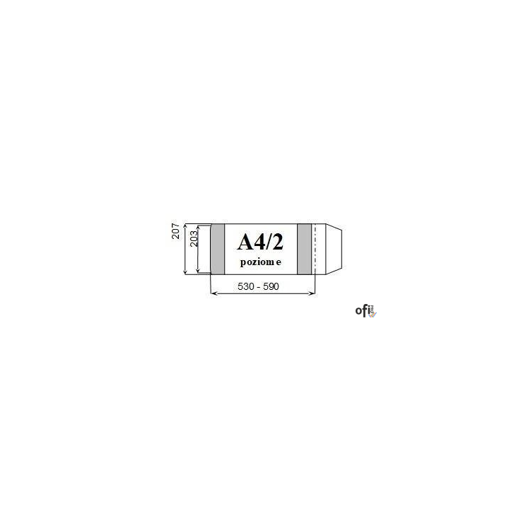 Okładka książkowa A4/2 poziom regulowana wys.wew.203mm (10) D&D