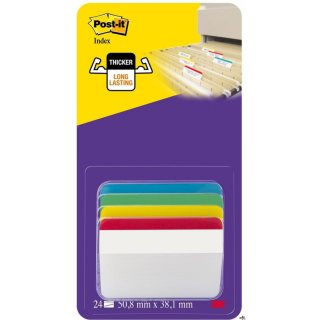 Zakł.ind.686-A1 4kol.50.8*38mm wygięte do szuflad 3M Post-it, 3M-70005227346