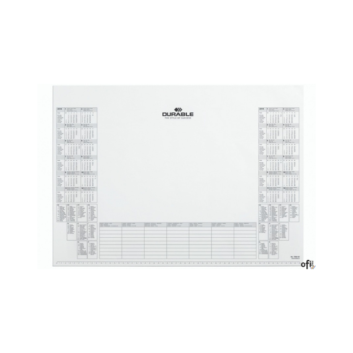 Dodatkowy wkład z kalendarzem (do  7291) 570x410 biały 729202 DURABLE (26-27r)