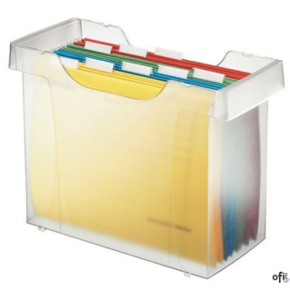 Kartoteka na teczki zawieszane Leitz Plus, przezroczysty, mleczny, 19930303