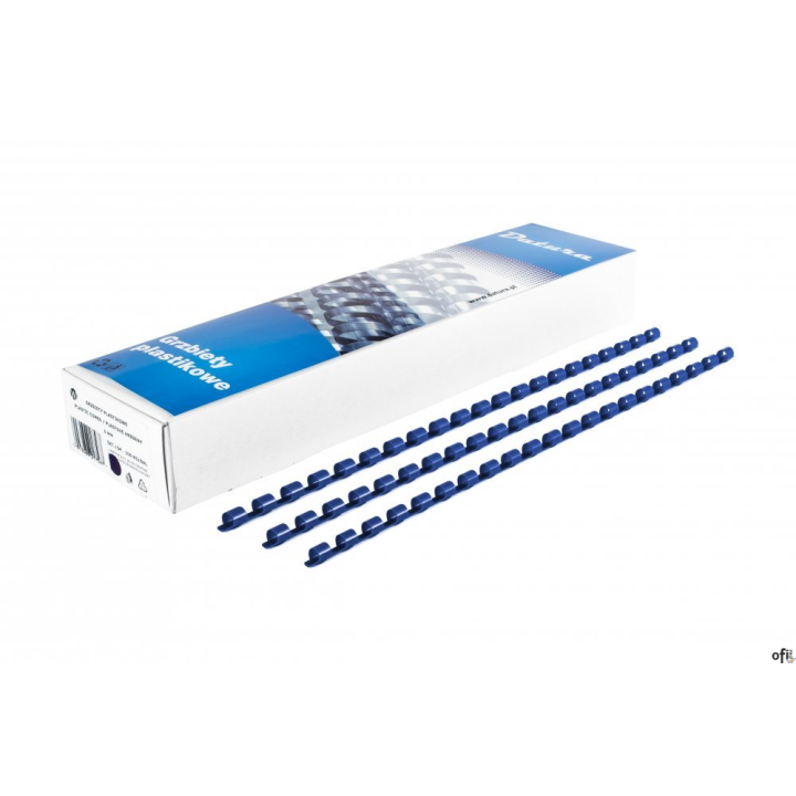 Grzbiet do bindowania DOTTS 10mm (100szt) niebieski