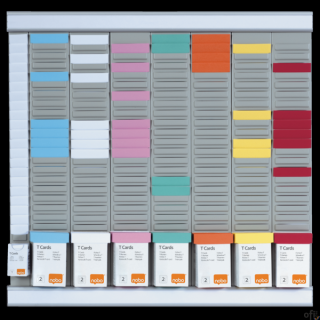 Planer biurowy T-Card Nobo, 8 kolumn, 24 okienka 2911080