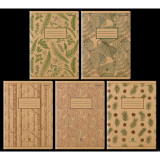 Zeszyt TOP 2000 GO GREEN A5 60k 70g okładka kraft 225g fsc linia z marginesem 400155169